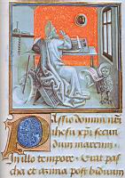 Saint Marc ecrivant son Evangile